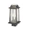 Z-Lite Millworks 2 Light Outdoor Post Mount Fixture, Oil Rubbed Bronze & Clear Beveled 574PHMS-ORB - alternate 3